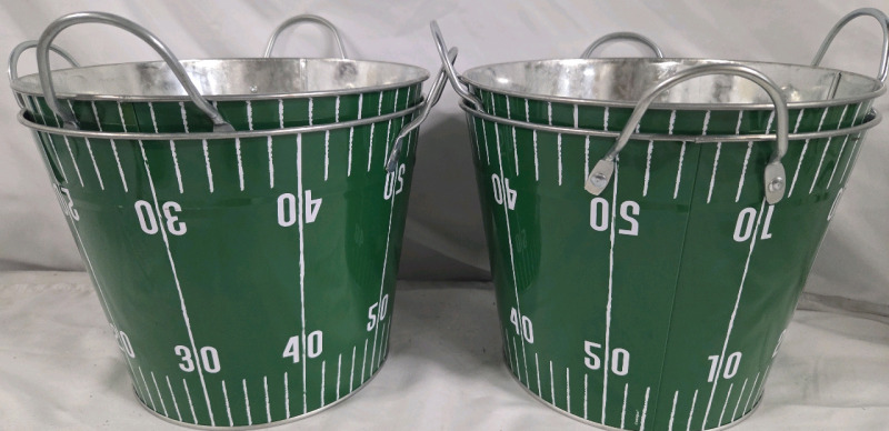 4 New | Football Themed Ice Buckets | 6.6L Ea.