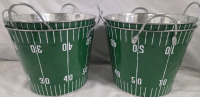 4 New | Football Themed Ice Buckets | 6.6L Ea.