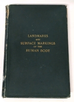 Antique 1916 "Landmarks and Surface Markings of the Human Body" - 5th Edition Hardcover Book