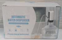 New in Box Automatic Water Dispenser w/ USB Charging for Large Water Jugs | Box is 4&frac12;" Wide, 3&frac12;" Tall