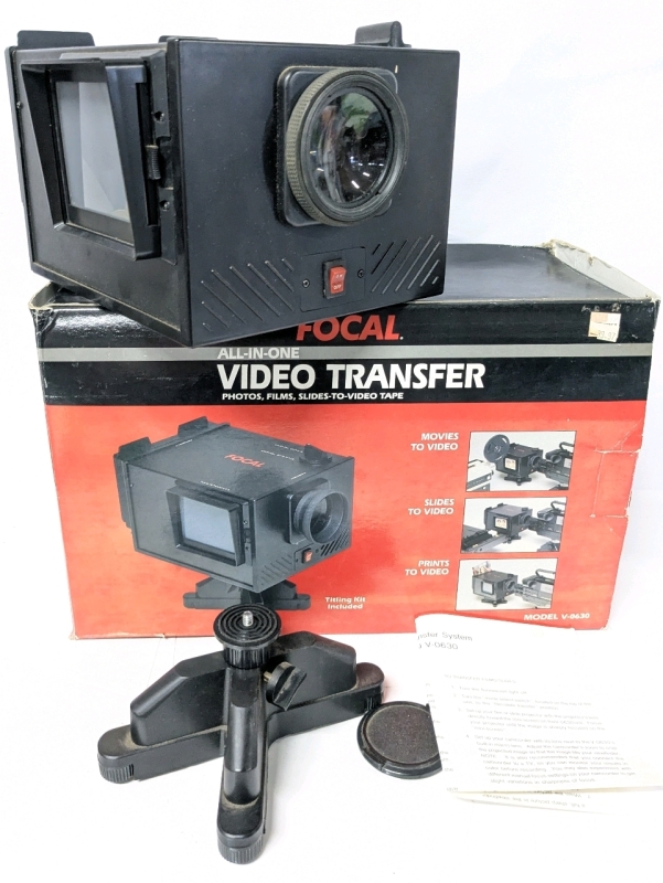 Vintage Focal All-in-One Video Transfer : Photos, Films, Slides to Video Tapes - Model V-0630 (As-Is, Untested, Missing Power Adaptor)