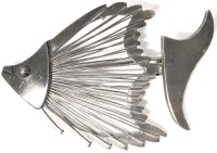 Stellar Vintage Taxco Mexico Sterling Silver 925 Wired Fish Brooch - 2.5" Long