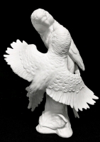 Stunning Vintage 1966 GOEBEL West Germany Budgerigar Budgie Parrot OV95 White Porcelain - 6.5" Tall, No Chips, Repaired Feather Spotted