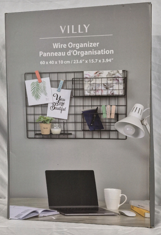 As New Villy Wire Organizer - 23.6 x 15.7 x 3.94"