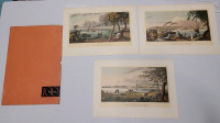 Vintage Rolph-Clark-Stone Limited - Montreal , Quebec & York Prints . Each measures 18 &frac34;"&times;13" .
