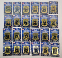 2006-07 NHL Hockey Toronto Maple Leafs Platinum Plaque Collection Set of 24 , Complete. Each Plaque measures 2"&times;2.5"