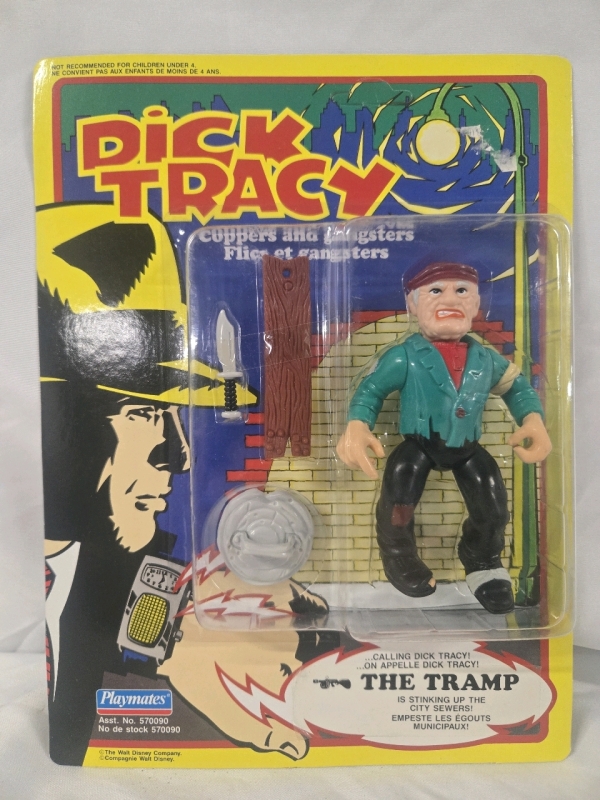 Vintage Playmates Dick Tracy Action Figure 5" Tall