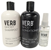 [See Desc] VERB Ghost 3pc Hair Care Set : Shampoo, Conditioner & Hair Oil