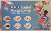 New in Box | 10in1 Game Accessories for Nintendo Switch Sports | Box Measures 14" x 9"