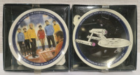 Vintage 1991 | Porcelain Star Trek Mini Decorative Plates 4" Dia