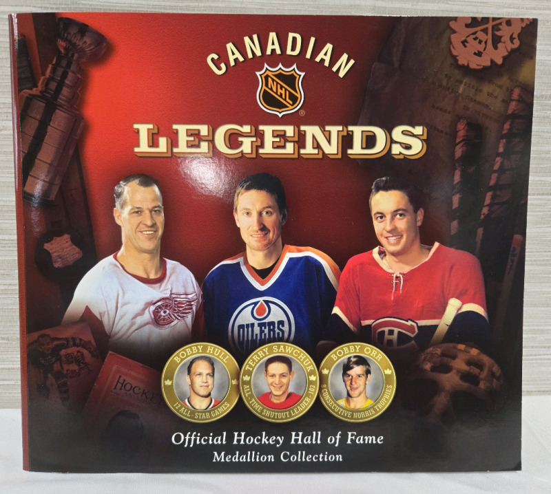 2004 | NHL Hockey Canadian Legends | Offical Hockey Hall Of Fan Medallion Collection
