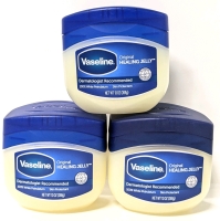3 New VASELINE 100% White Petroleum Jelly - 368g Each