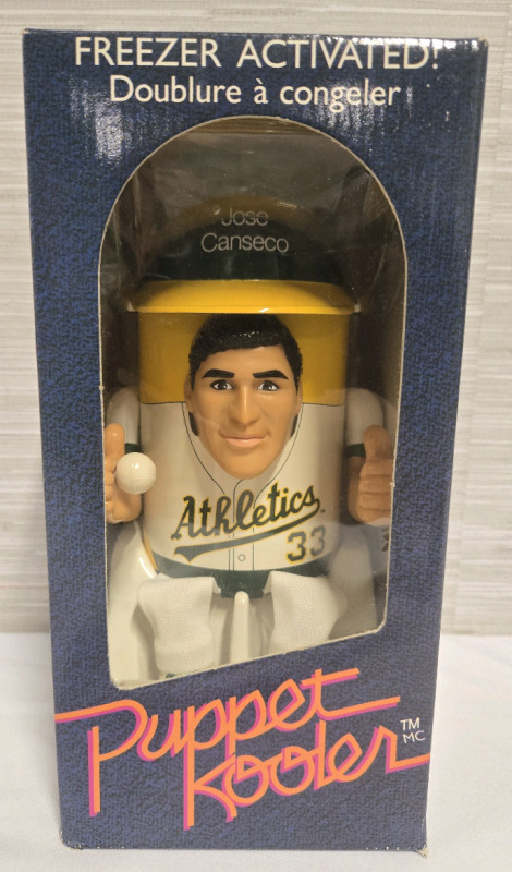 Vintage 1989 | MLB Baseball- Jose Canseco Puppet Kooler | Box Measures 10" x 5" x 5.5"