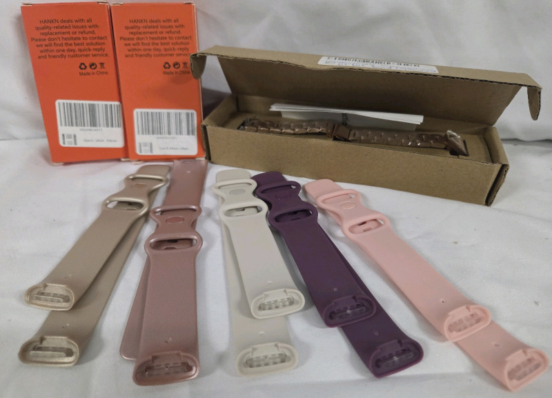 10 New | Assorted FitBit Accessories | Largest Box Measures 2" x 7"