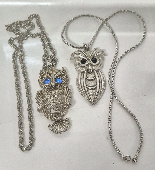 2 Fantastic Owl Necklaces
