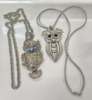 2 Fantastic Owl Necklaces