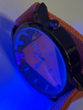 New Stylish Bold Orange Quartz Watch with Luminous Hands & Roman Numerals Nylon Strap Boxed - 6