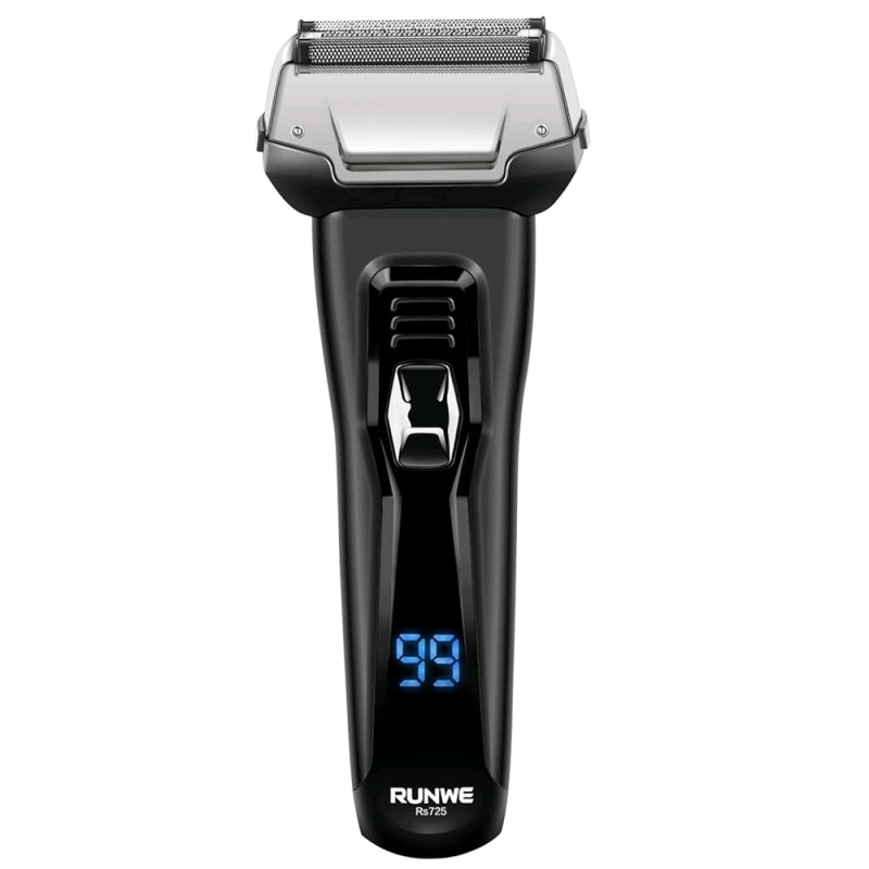 As-New in Box | RUNWE Rs725 Wireless Electric Foil Shaver with Pop-Up Beard Trimmer and LCD Display for Men Wet/Dry Shaving