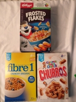 3 New Boxes Of Breakfast Cereal