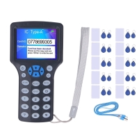As-New in Box | NFC Card Reader Copier Duplicator, 10 Frequency, for IC ID Cards and All 125kHz Cards, 10Pcs T5577 Cards, T5577 Key Fobs and UID Key Fobs