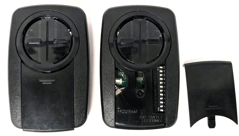 2&times; LiftMaster 2-Button Garage Door Remotes - 3.15" &times; 2"
