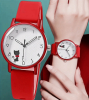 New Cat Red Versatile Simple Quartz Watch with Silicone Strap - 2