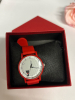New Cat Red Versatile Simple Quartz Watch with Silicone Strap - 3