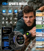 As-New in Box | Military GPS Smart Watch 1.43" AMOLED Touchscreen, 5ATM Waterproof, ATS3085L With Silicone Strap | Retails Over $50