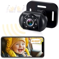 As-New in Box | WZBB Baby Car Camera Wireless: Battery Powered Easy Install Rear Facing Baby Backseat Camera, Connects to Phone Wirelessly