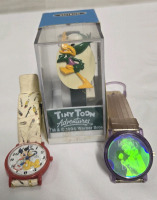 3 Vintage | Disney Kids Watches | Includes Beauty & The Beast, Mickey Mouse & Tiny Toon Adventures