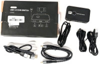 As-New in Box | 2-Port 8K Ultra HD HDMI KVM Switch with 2&times; HDMI Cables, 2&times; USB-A to USB-A Cables & 1&times; USB-A to USB-C Cable