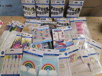 32 New | Assorted Party Supplies Includes Toppers, Banners, Garlands & More!