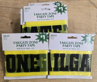 18 New | 20ft Long Tailgate Zone Party Tape
