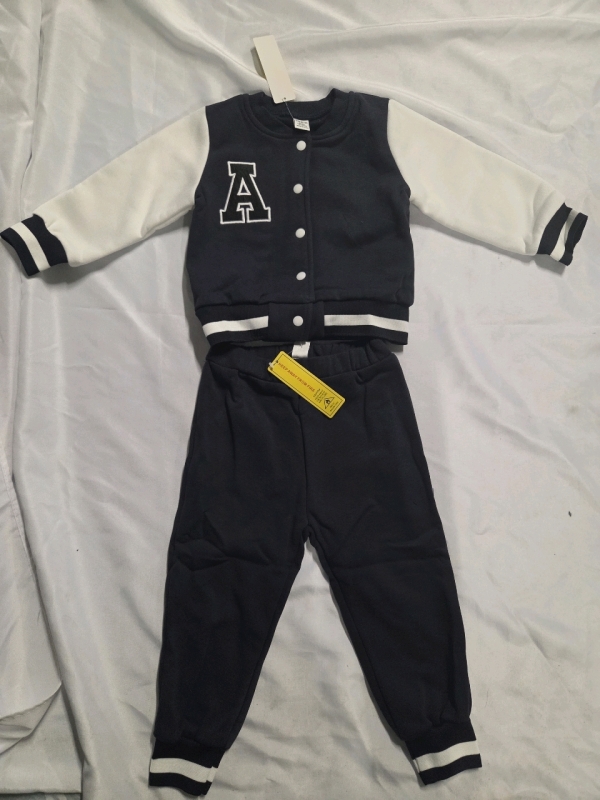 New | Size 18-24M Infant Letter Jacket Outfit