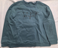 New | Size Large Women's "Im not Perfect, Im Limited Edition" Crewneck Sweater