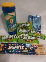 New Treats - Chips, Skittles, Smarties+