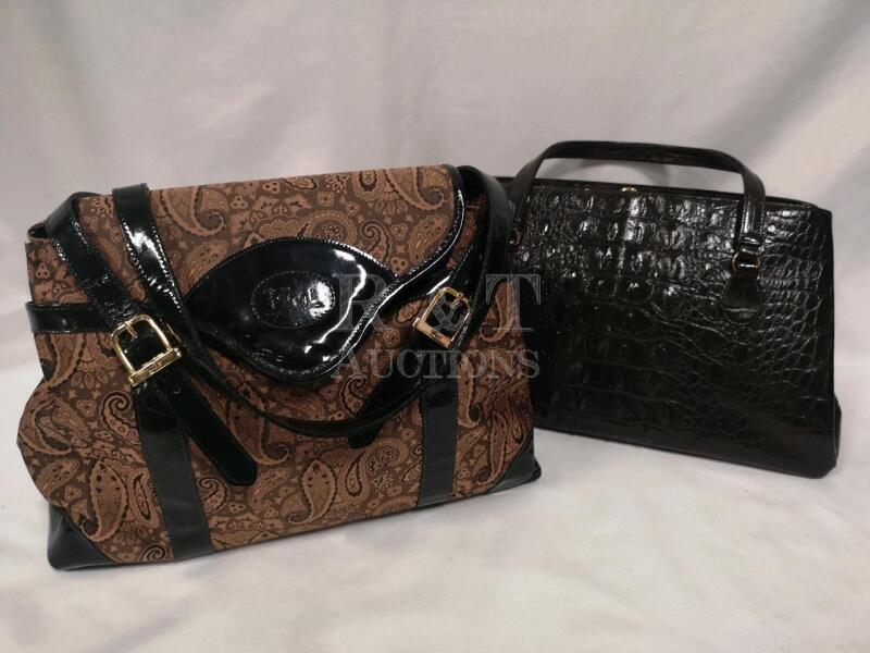 2 Vintage Ladies Handbags/ Purses - Feggi