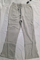 New | Size M Men's Wide Leg Sweatpants w/ Zipper Designs