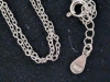 New 925S 2.0ct Heart Cut Simulated Diamond Halo Necklace, Adjustable 16" to 18" Long - Mounted in 925 Sterling Silver with White Gold Overlay - 6