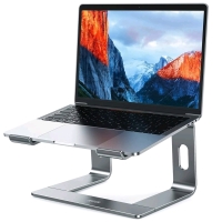 As-New in Box | BESIGN LS03 Aluminum Laptop Stand, Ergonomic Detachable Computer Stand, Notebook Holder Compatible with Air, Pro, Dell, HP, Lenovo More 10-15.6" Laptops, Gray