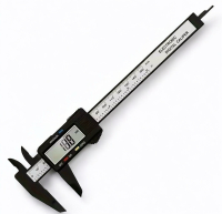 New Digital Vernier Micrometer Measuring Tool Precision Digital Caliper 6-Inch/4-Inch Carbon Fiber Dial Vernier Micrometer Measuring Tool approximately 7 x 2.5 inch LCD Electronic Display Great for Pearls