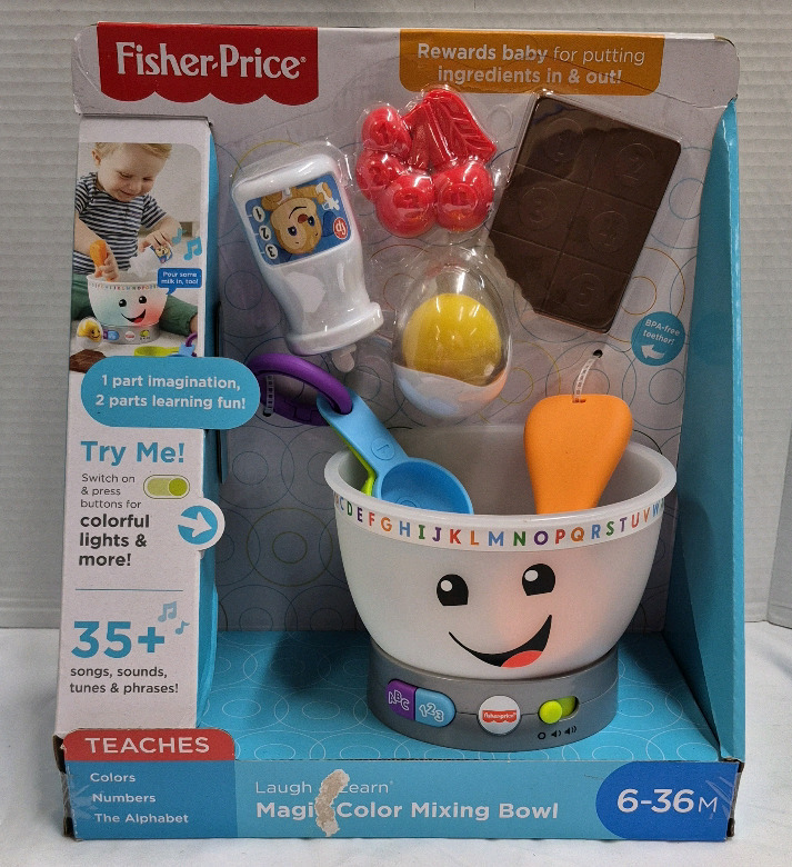 New Fisher-Price Child's Magic Colour Mixing Bowl for ages 6-36 months Laugh & Learn