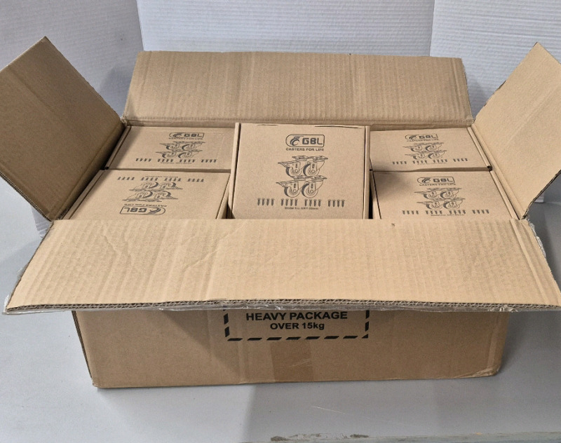 24 New Boxes GBL Castors - Model no. GRY-50mm 2" Wheels