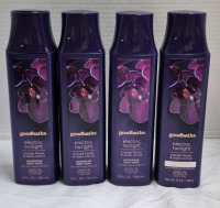 4 New Goodbaths Electric Twilight Body Wash & Lotion 384 & 368mL Orange Flower & Black Orchid