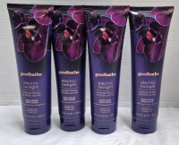 4 New Goodbaths Electric Twilight Exfoliating Body Scrub 283g Orange Flower & Black Orchid, Shea Butter and Bamboo Extract