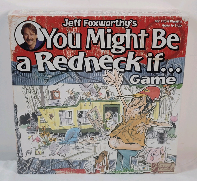 New - Jeff Foxworthy's ' You Might Be A Redneck If .... ' Board Game . Sealed