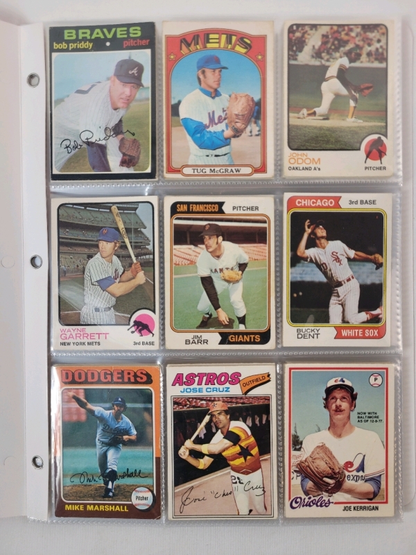 1971 - 1992 O Pee Chee MLB Baseball Trading Card Singles , 108 Trading Cards