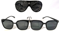 3 New Pairs of Sunglasses incl 1 Neat Folding Compact Pair - One Size Fits Most