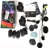 As-New in Box | EJEAS Motorcycle Helmet Bluetooth Headset V6 Pro, 2-Way 1200M Motorbike Helmet Intercom Communication System for Ski/ATV/Dirt Motorbike/Off Road for Full-face Helmet Flip-up Helmets (2 Pack)