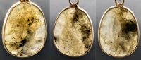 3 Gorgeous Smoke Quartz (Presumed) Pendants - 1" Long Each